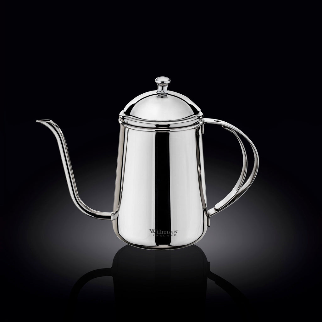Wilmax Schwanenhalskessel 600 ml Silber aus Edelstahl