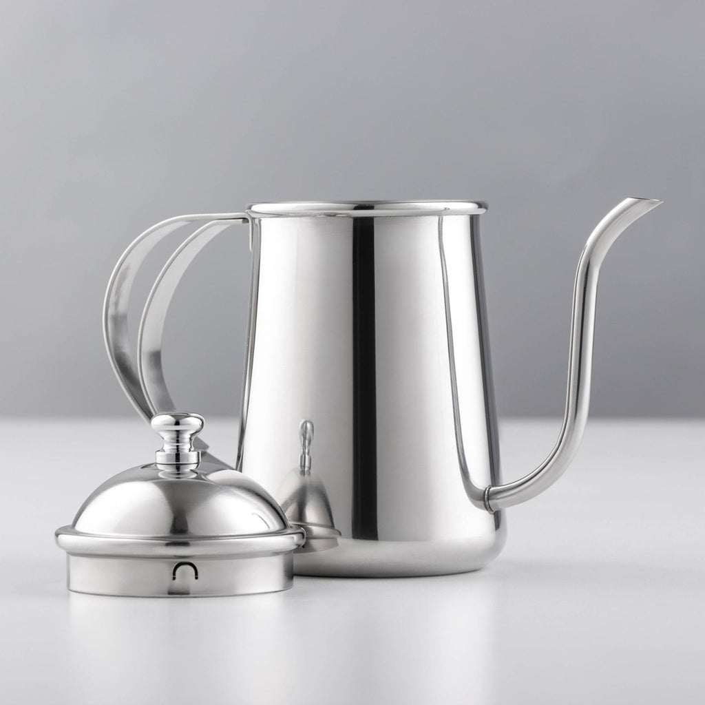 Wilmax Schwanenhalskessel 600 ml Silber aus Edelstahl