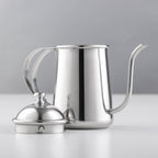 Wilmax Schwanenhalskessel 600 ml Silber aus Edelstahl