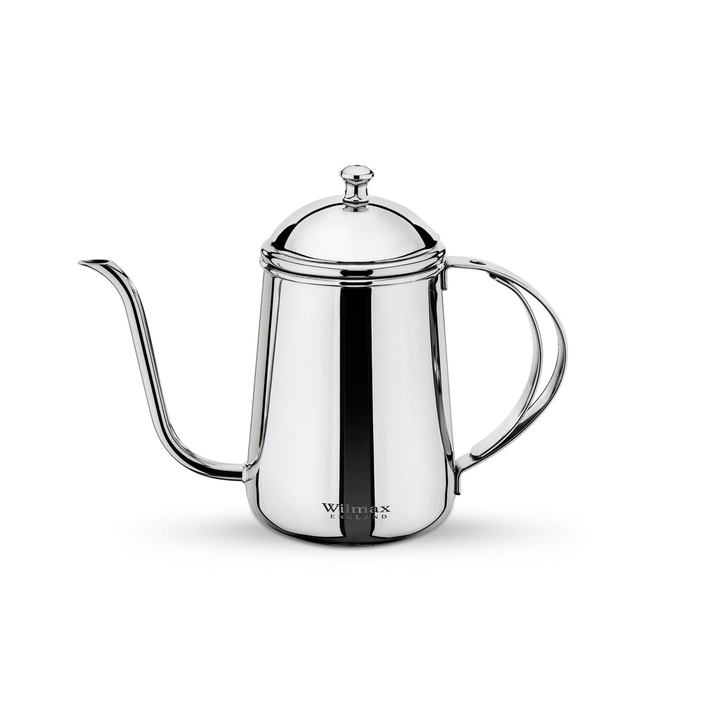 Wilmax Schwanenhalskessel 600 ml Silber aus Edelstahl