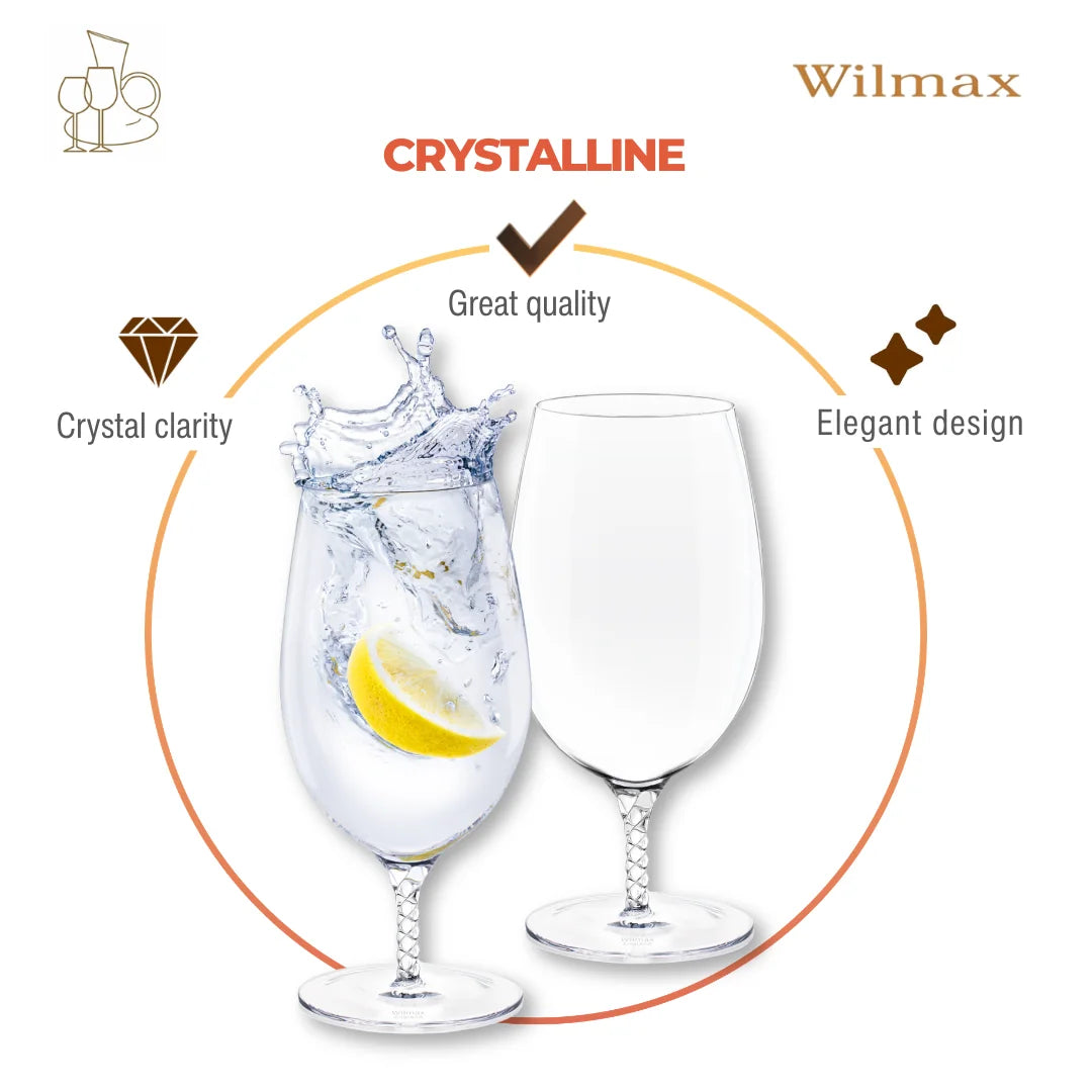 Wilmax Bierglas 420 ml 2er-Set Transparent aus Wilmax Crystalline-Serie