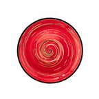 Wilmax Untertasse 12 cm Rot aus Porzellan