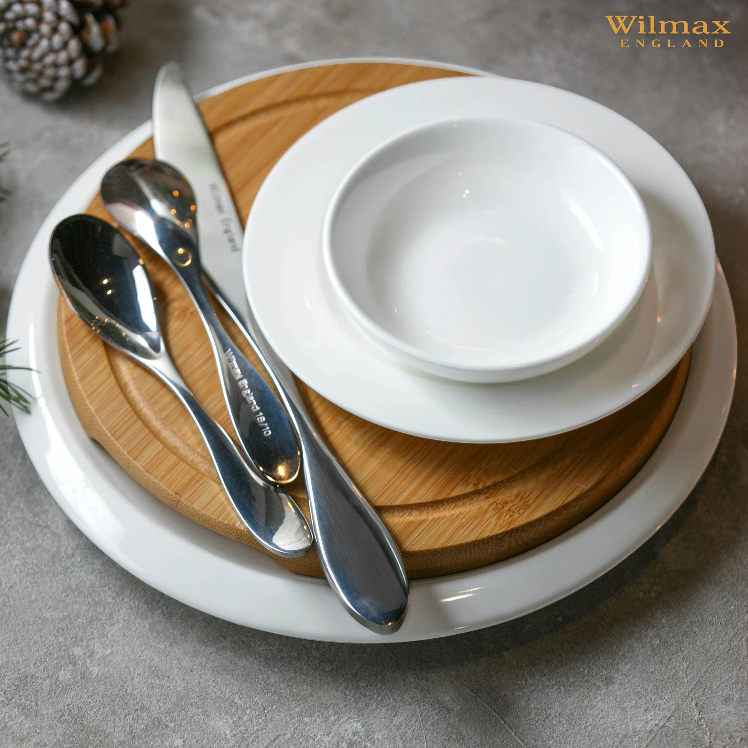 Wilmax Sojaschale 10 cm Weiß aus Porzellan