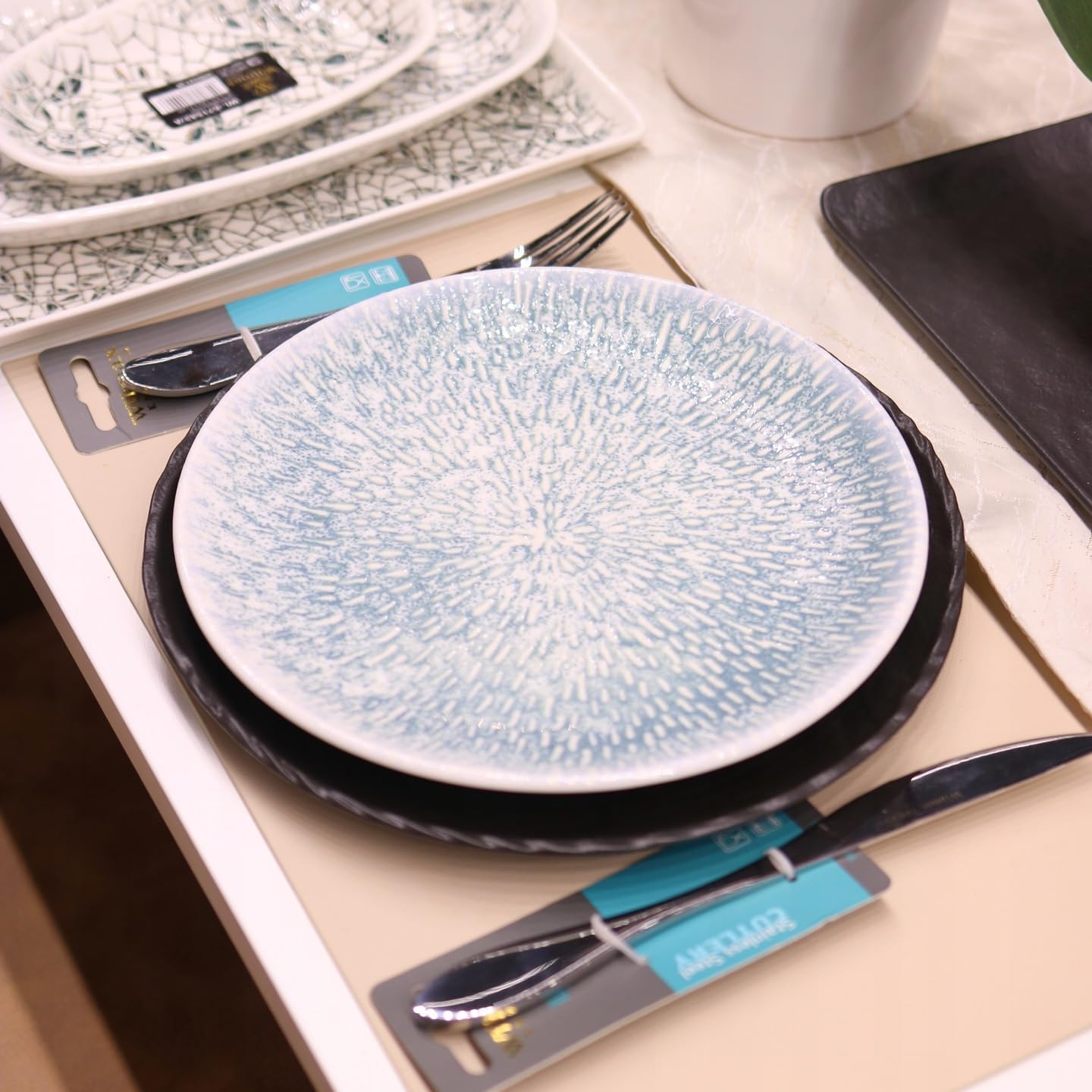 Wilmax Teller 27 cm 2er-Set Mehrfarbig aus Porzellan