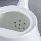 Wilmax Kaffee- und Teekanne mit integriertem Ausgusssieb 850 ml Weiß aus Porzellan