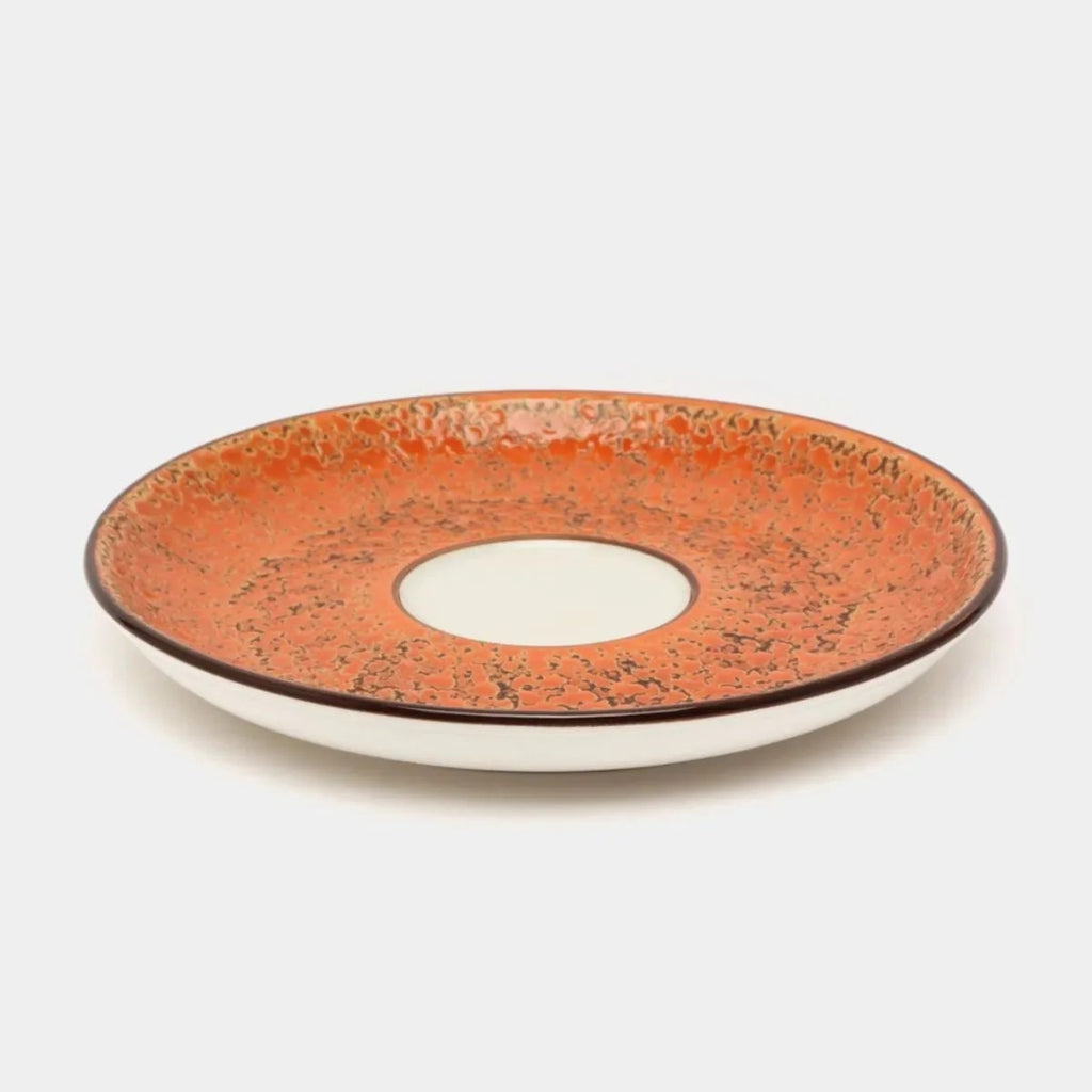 Wilmax Untertasse 11 cm Orange aus Porzellan
