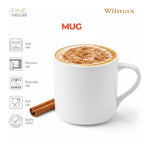 Wilmax Becher 320 ml 6er-Set Weiß aus Porzellan