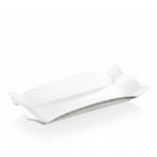 Wilmax Servierplatte 31,75 × 15,24 cm Weiß aus Porzellan