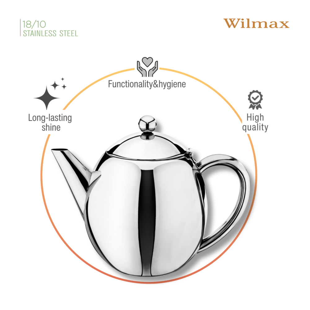 Wilmax Teekanne 1200 ml Edelstahl WL-551101/1C