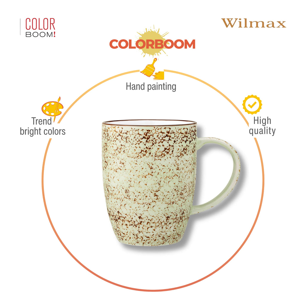 Wilmax Becher 460 ml Pistazie aus Porzellan