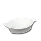 Wilmax Ovale Backform 22 cm Weiß aus Porzellan