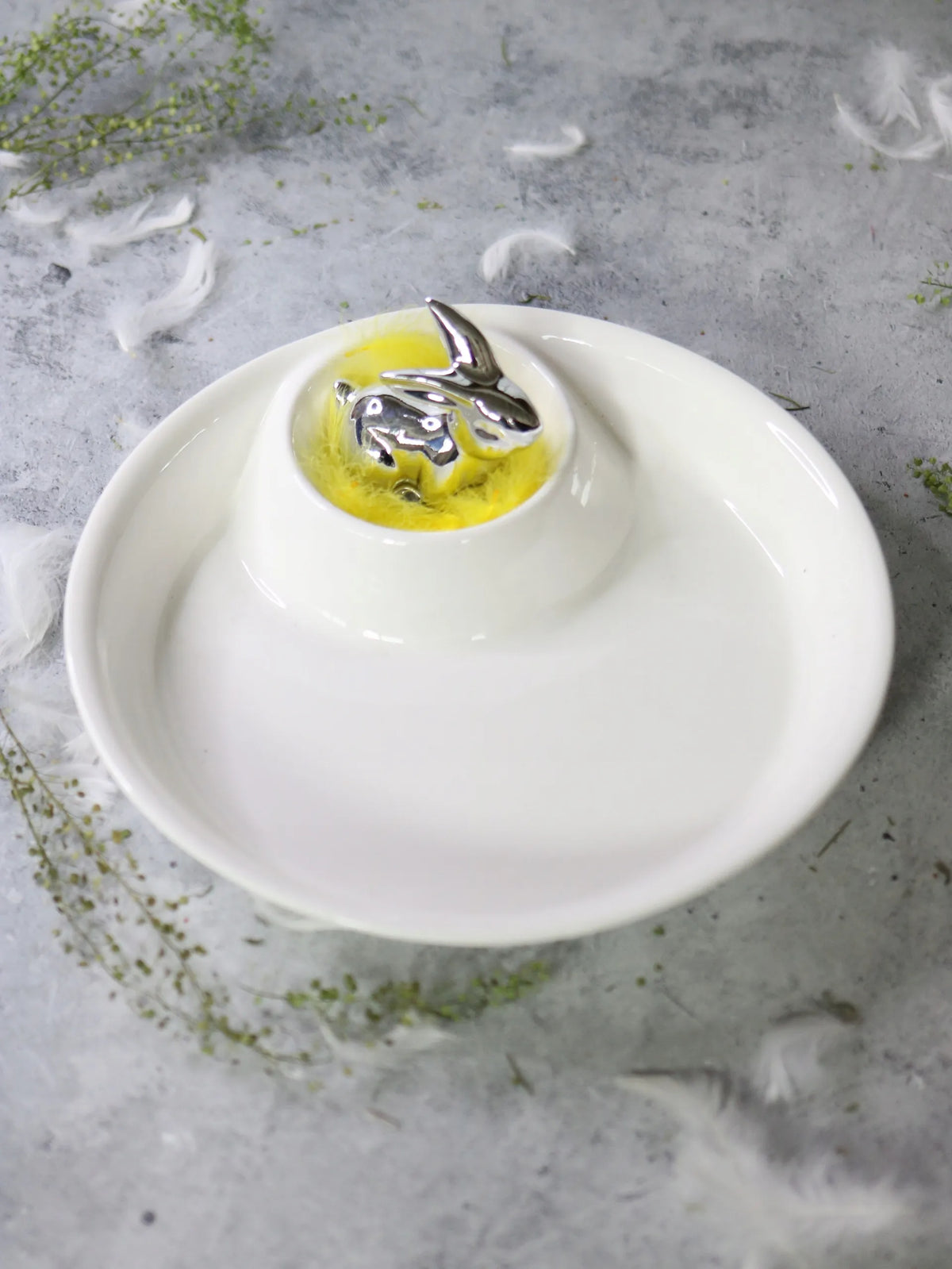 Wilmax Servierplatte 25,5 cm Weiß aus Porzellan
