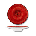 Wilmax Tiefer Teller Ø 24 cm 200 ml Rot aus Porzellan