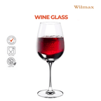 Wilmax Weinglas 580 ml Kristallglas Transparent 2er Set WL-888034/2C