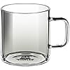 Wilmax WL-888603/A Borosilikatglas Kaffeetasse, Klar, 160mL Kapazität