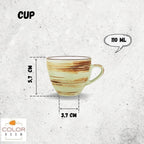 Wilmax Espressotasse 110 ml Pistazie aus Porzellan