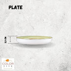 Wilmax Teller 23 cm Pistazie aus Porzellan