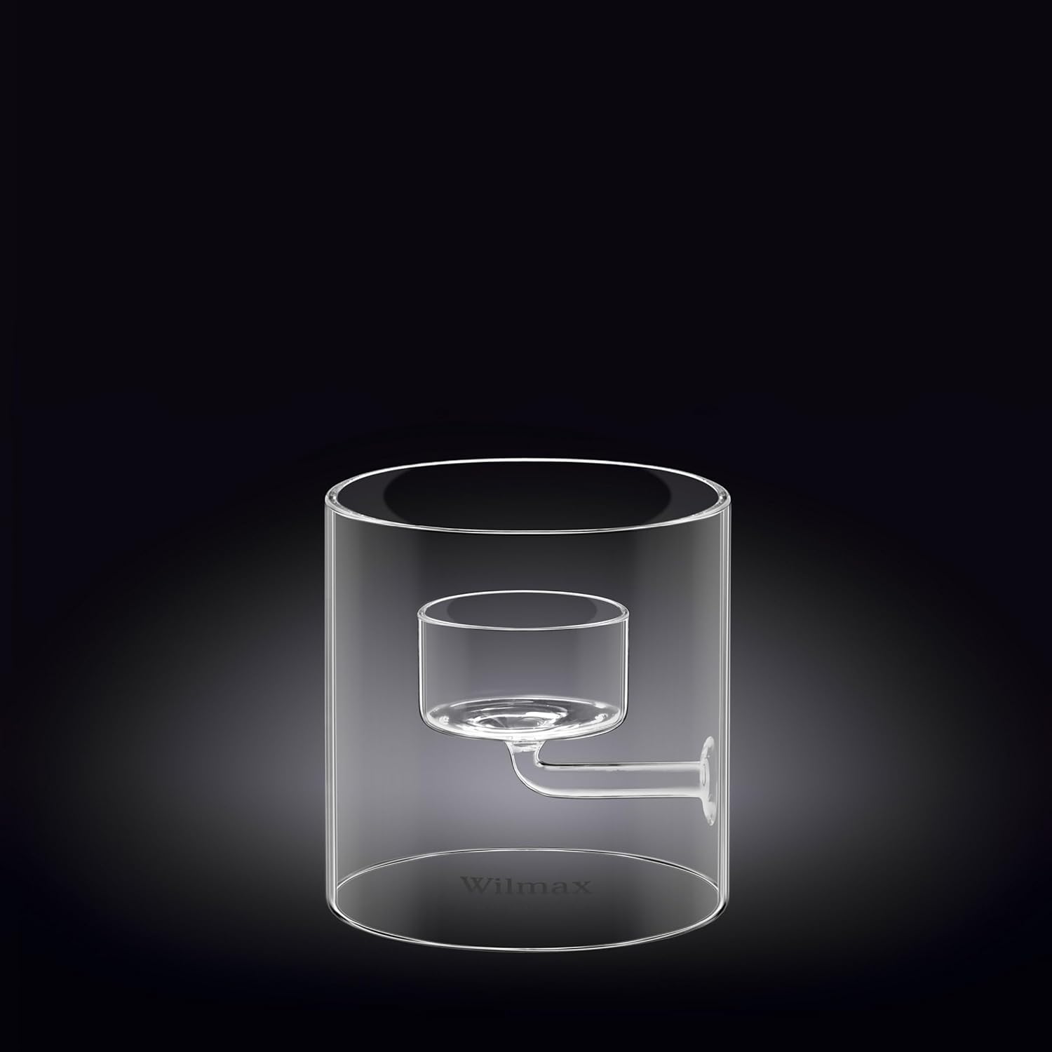 Wilmax Teelichthalter 9 cm Glas Transparent WL-888904/A