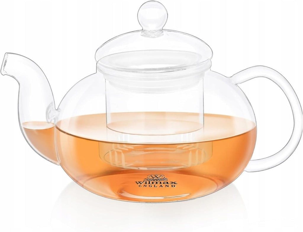 Wilmax Teekanne 620 ml Glas mit Glasdeckel Transparent WL-888812/A