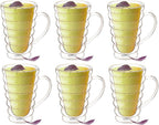 Wilmax Doppelwandiger Thermobecher 300 ml 6er-Set Transparent