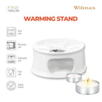 Wilmax Stövchen 13 cm Weiß aus Porzellan