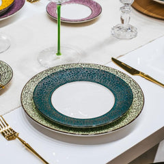 Wilmax Porzellan Teller 20 cm, Grün Splash   WL-667512/A