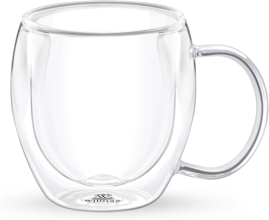 Wilmax Doppelwandiger Glasbecher 400 ml Transparent WL-888748/A