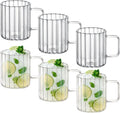 Wilmax Glas mit Henkel 550 ml Borosilikatglas 6er Set WL-888618/A6