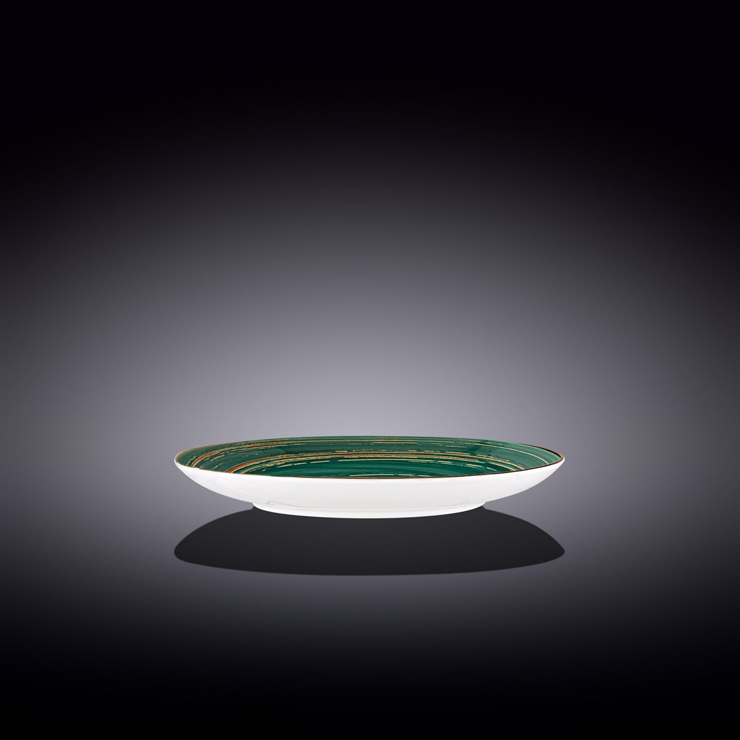 Wilmax Runder Teller, 20.5 cm, Porzellan, Grün, WL-669512/A