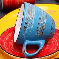Wilmax Kaffeetasse, 190 ml, Blau, Porzellan, WL-669635/A