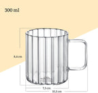 Wilmax Glasbecher 300 ml Borosilikatglas Transparent WL-888616/A