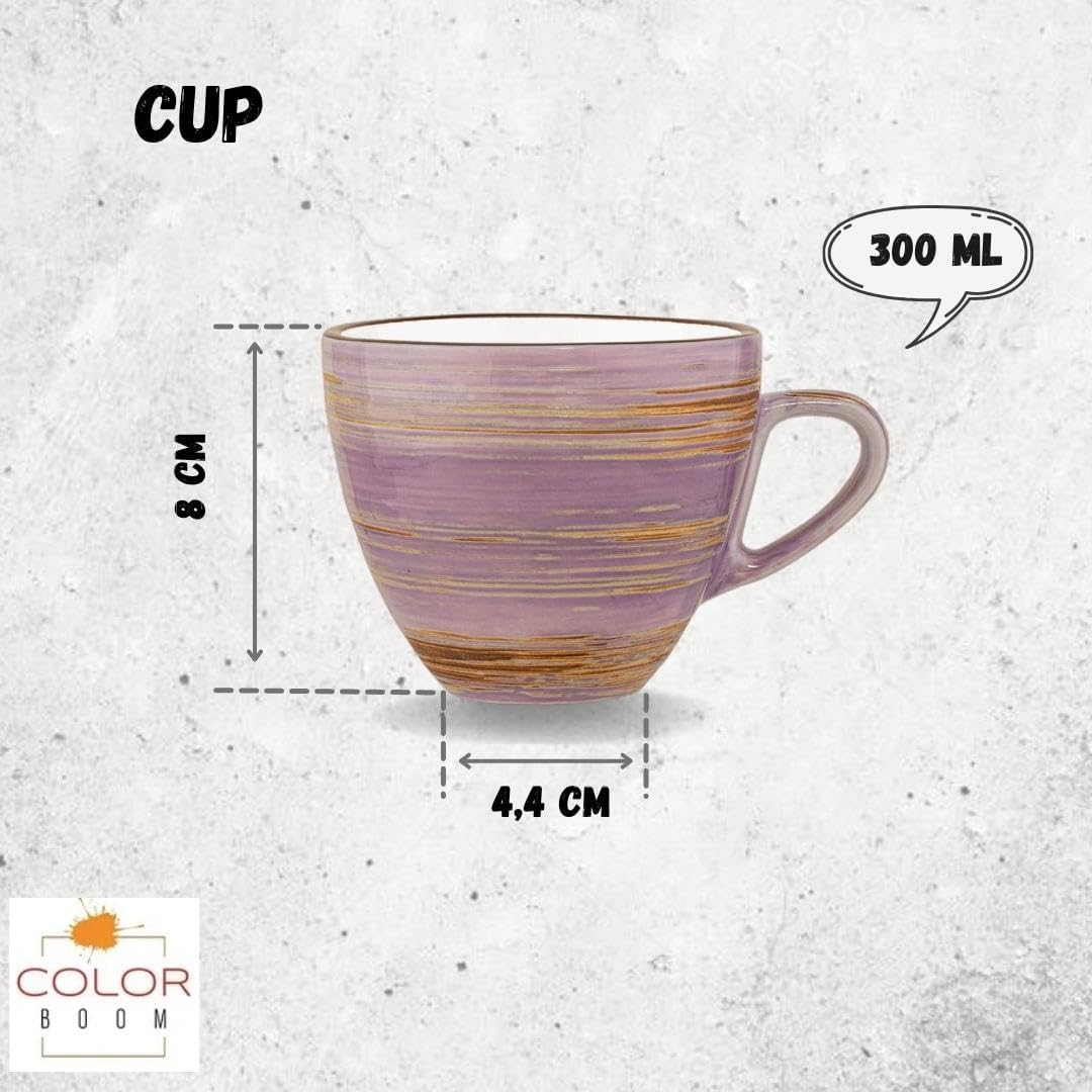 Wilmax Tasse 300 ml Lavendel aus Porzellan