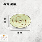 Wilmax Schale oval 25 cm Pistazie Porzellan WL-669140/A
