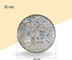 Wilmax Teller 21 cm 2er-Set Mehrfarbig aus Porzellan