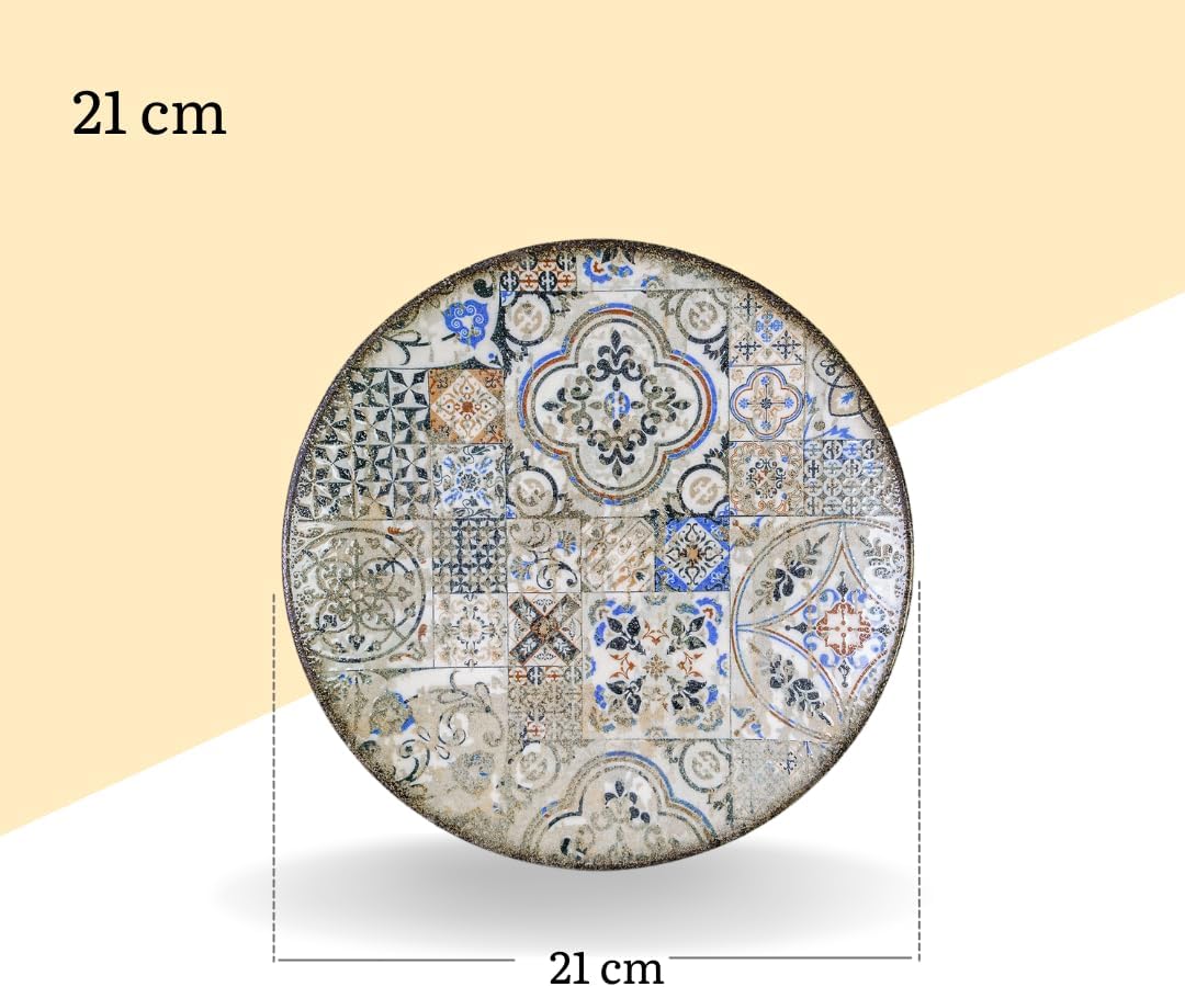 Wilmax Teller 21 cm Mehrfarbig aus Porzellan