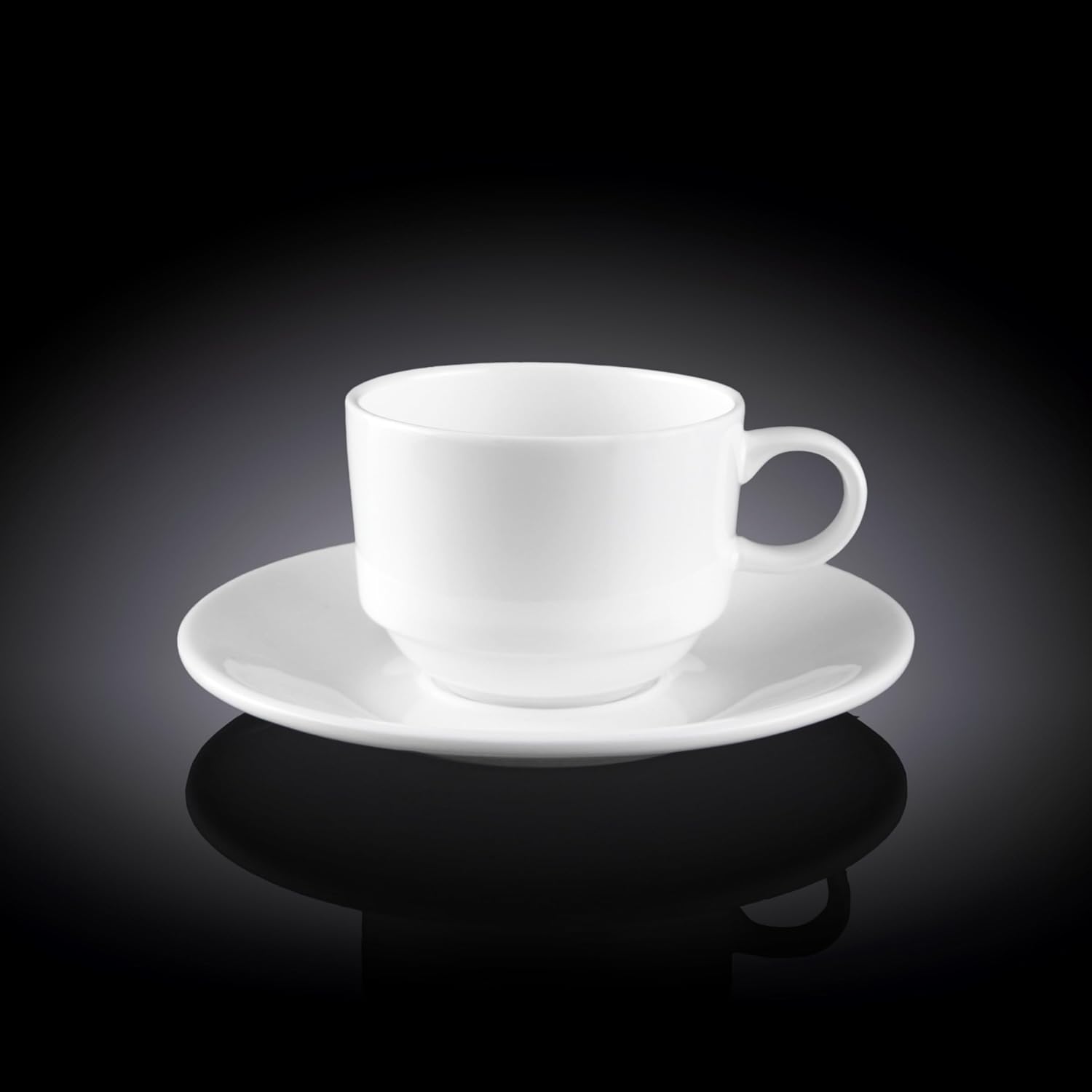 Wilmax Kaffeetassen mit Untertassen 6er Set 140 ml WL-993039/6C