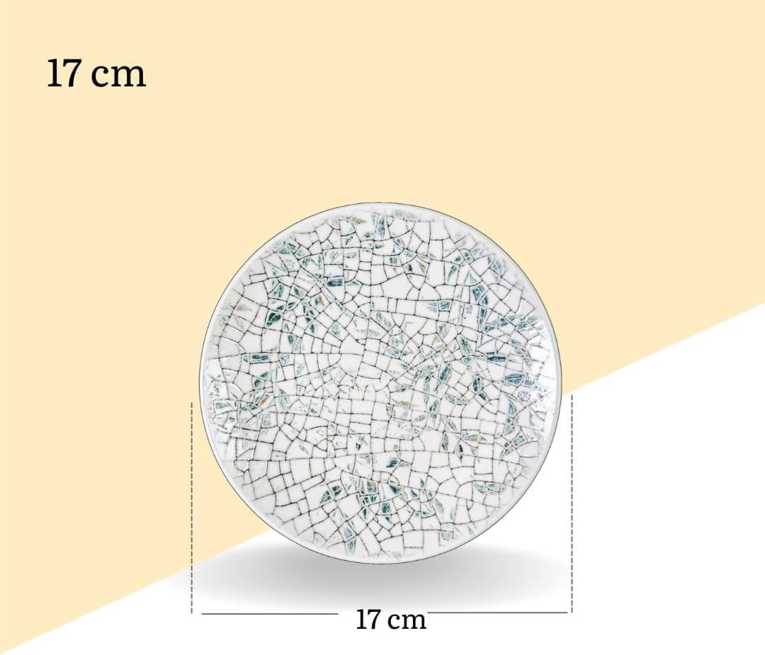 Wilmax Teller 17 cm 2er-Set Mehrfarbig aus Porzellan