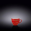 Wilmax Espressotasse 110 ml Rot aus Porzellan