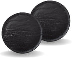 Wilmax Runder Teller 25 cm 2er Set SlateStone Schwarz WL-661126/A2