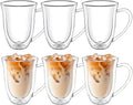 Wilmax Doppelwandige Tasse 400 ml Borosilikatglas 6er Set WL-888727/A6