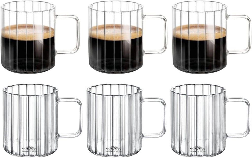 Wilmax Glastasse 200 ml Thermoglas 6er Set WL-888614/A6