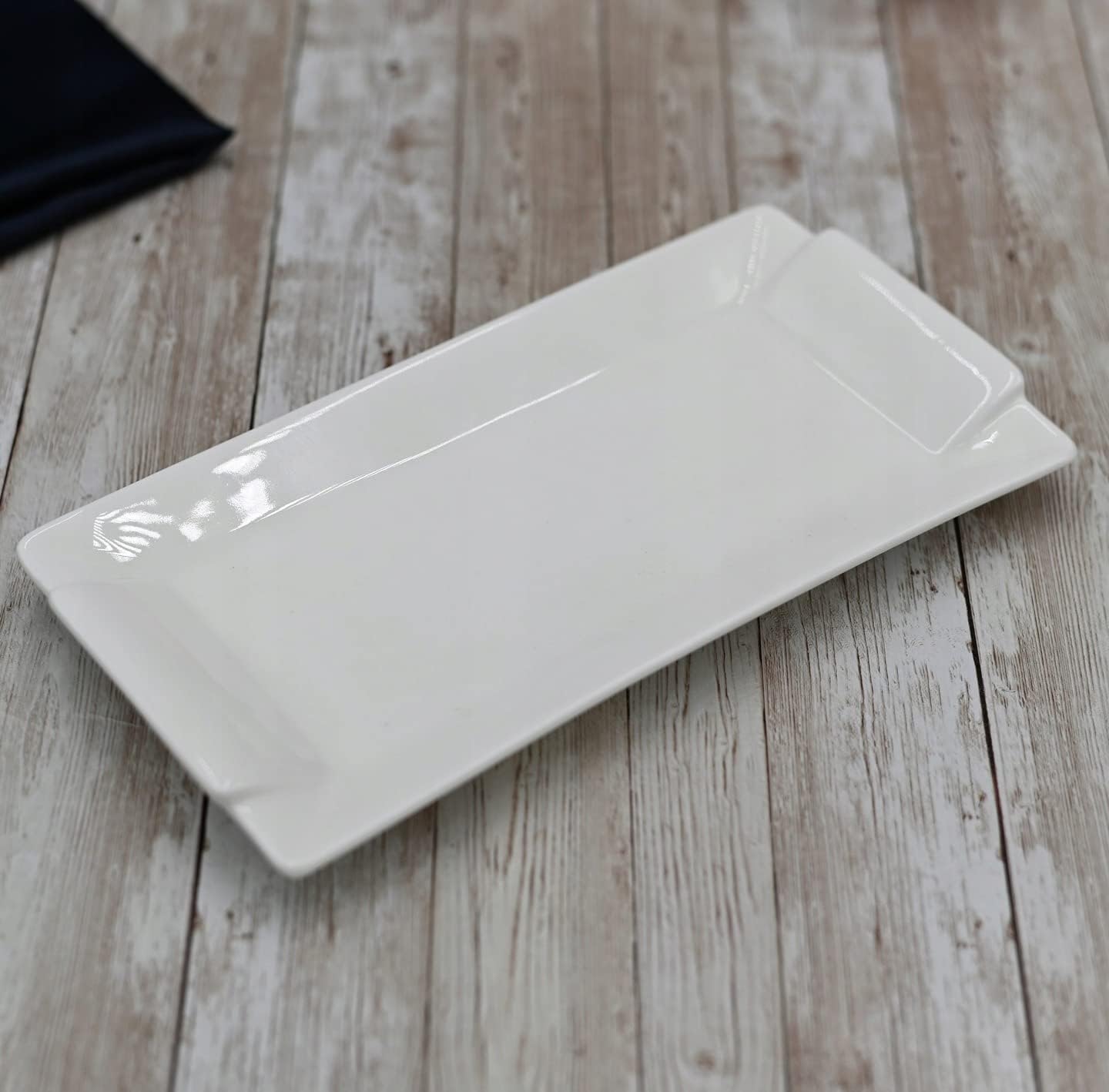 Wilmax Servierplatte 29,5 × 15 cm Weiß aus Porzellan