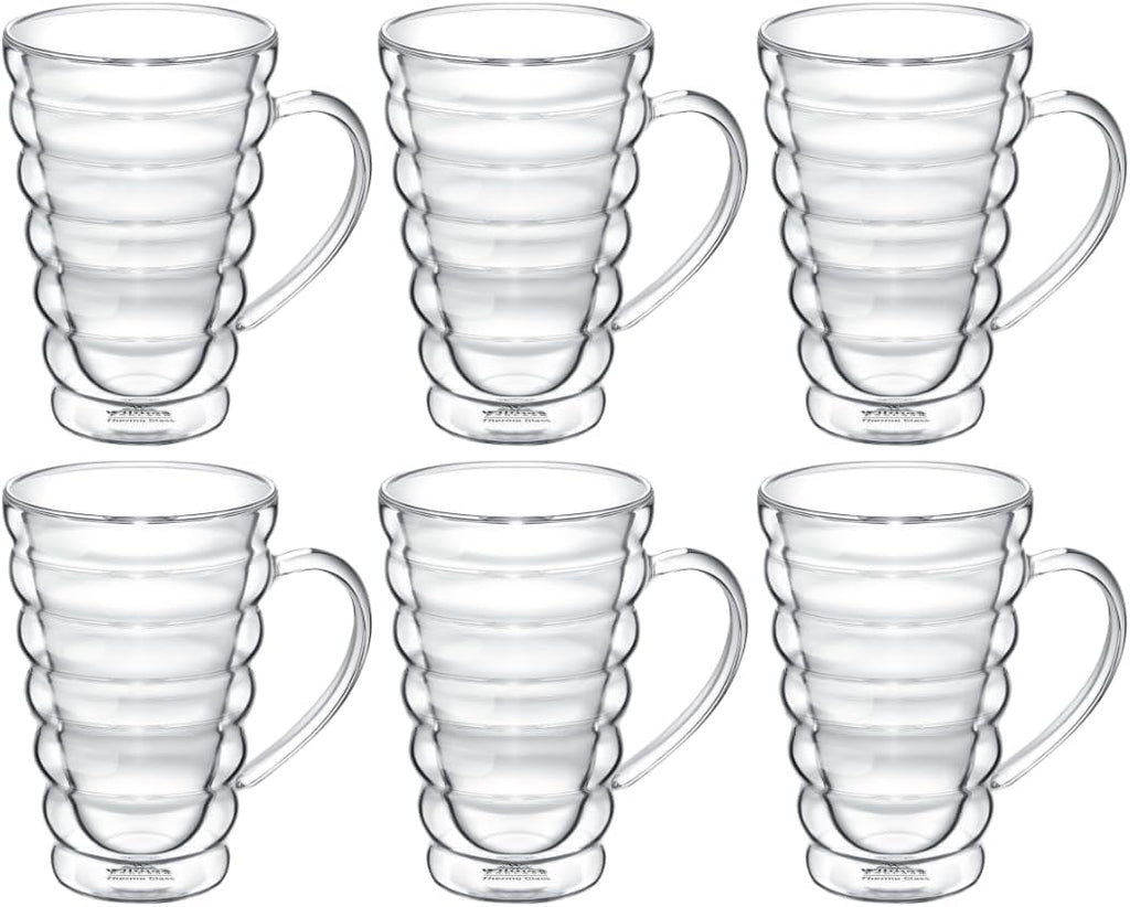 Wilmax Doppelwandglas Becher 300 ml 6er Set WL-888424/A6