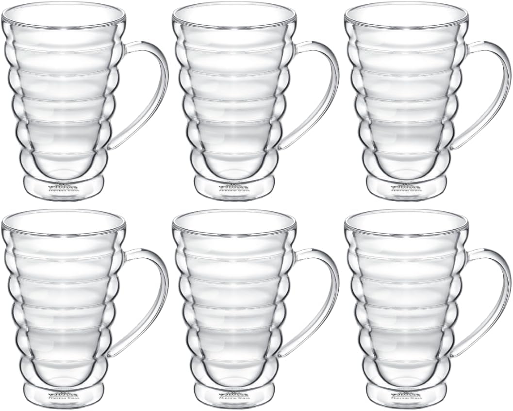 Wilmax Doppelwandglas Becher 300 ml 6er Set WL-888424/A6