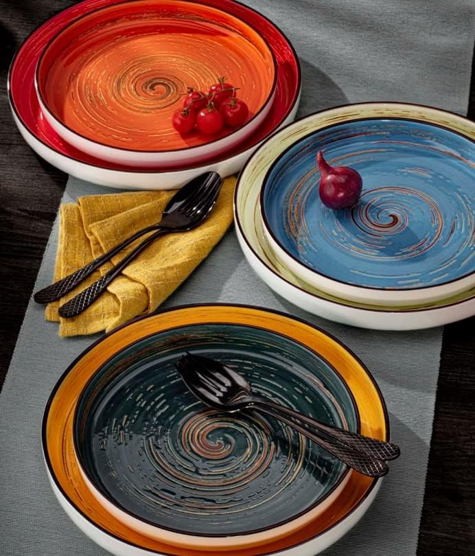 Wilmax Teller 23 cm Rot Porzellan 2er Set WL-669219/A2
