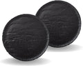 Wilmax Runde Servierplatte 30 cm 2er Set Schwarz WL-661128/A2
