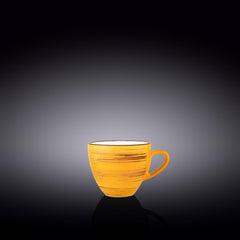 Wilmax WL-669434/A Porzellan Tasse, Gelb, 110mL Kapazität