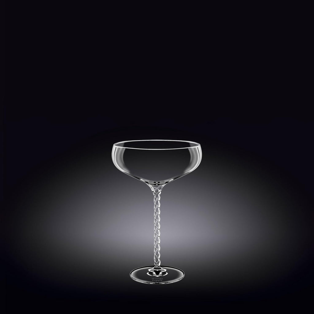 Wilmax Champagnerschale 300 ml 2er-Set Transparent aus Wilmax Crystalline-Serie