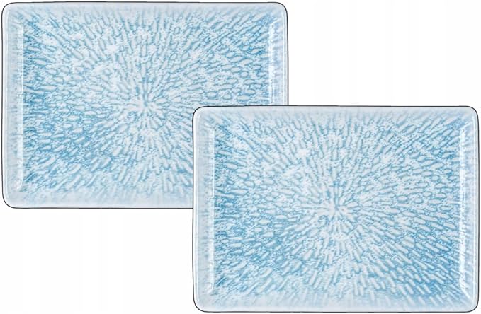 Wilmax Servierplatte 23,5 x 17 cm Mehrfarbig Porzellan 2er Set WL-671651/A2