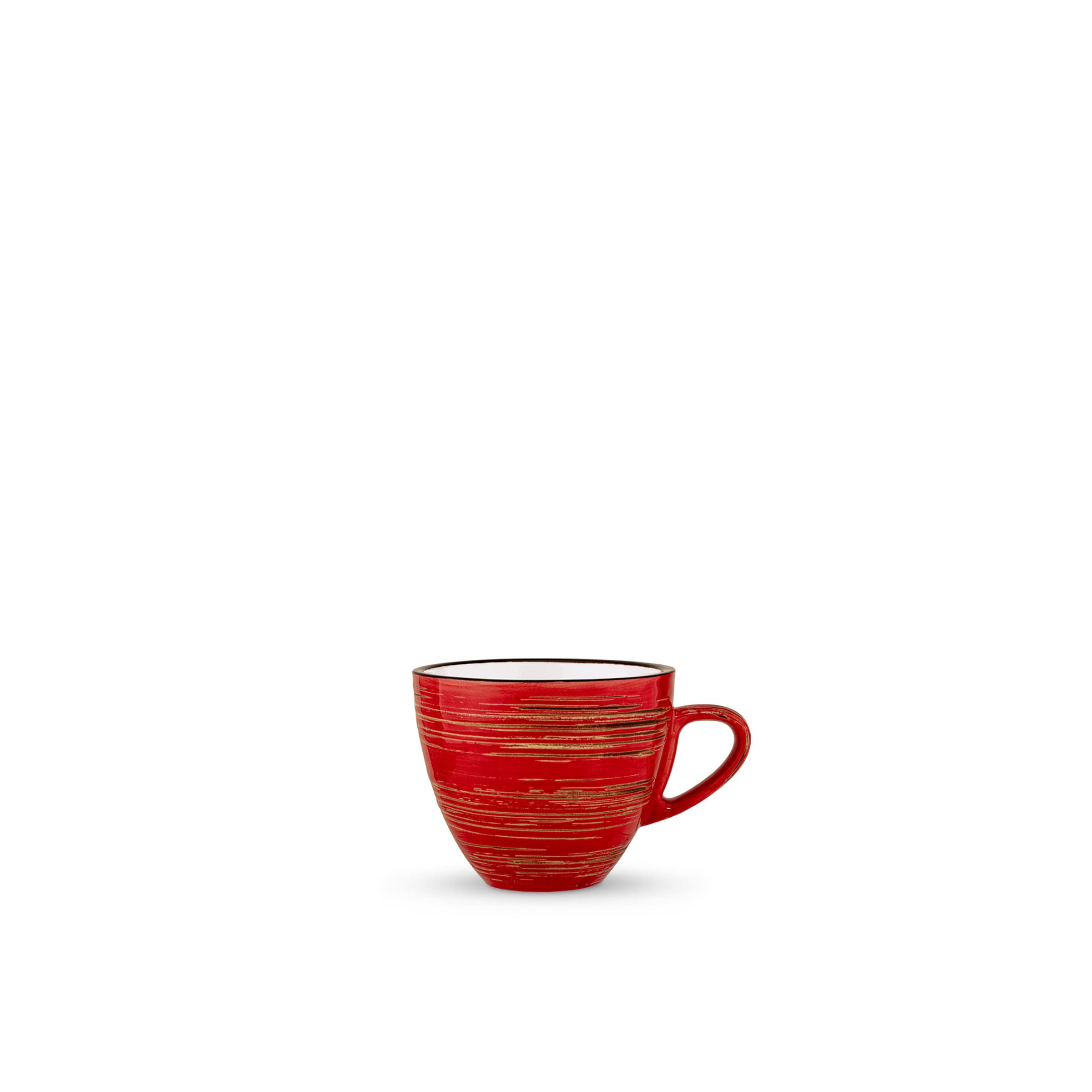 Wilmax WL-669233/A Porzellan Tasse, Rot, 75mL Kapazität